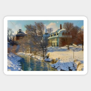 Winter landscape Sticker